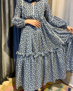 New Arrival: Printed Lawn Maxi Dress in Premium Fabric