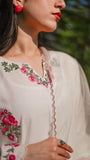 Embroidered Lawn Shirt by Komal, Plain Trouser Included