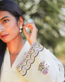 Kehkashaan 2-Piece Embroidered Lawn with Embroidered Trouser Hem