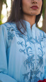 Khaas Light Blue Lawn with Blue Embroidered Shirt and Trouser