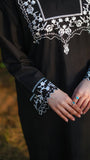 Fahira 2-Piece Black Lawn with White Embroidered Detailing