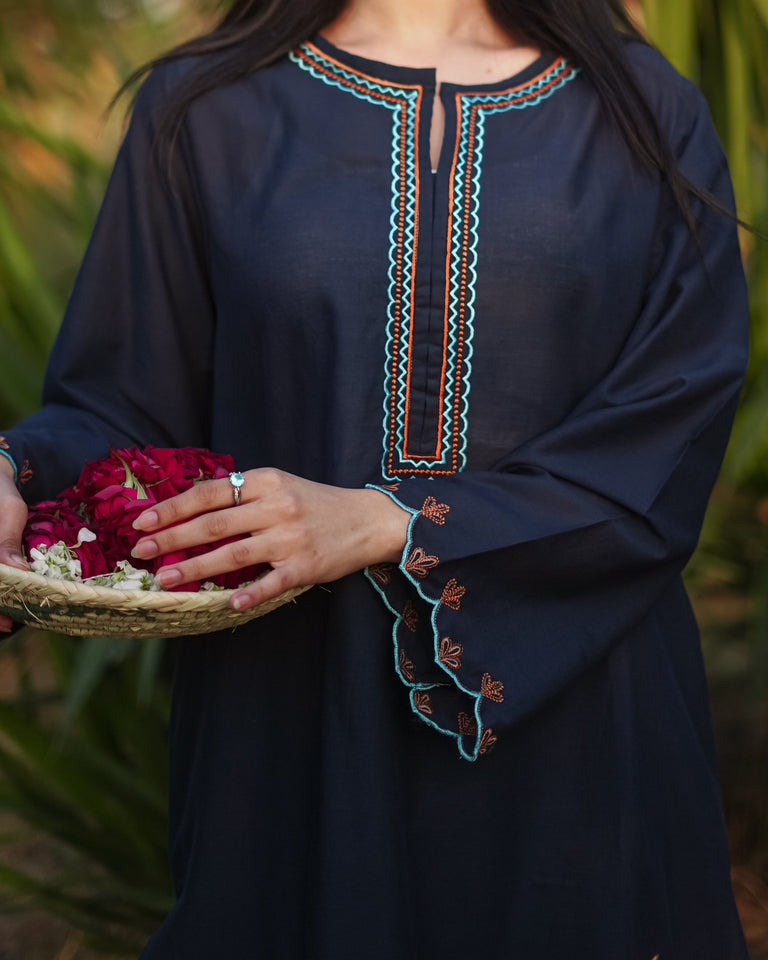 Amal 2-Piece Embroidered Lawn with Embroidered Trouser