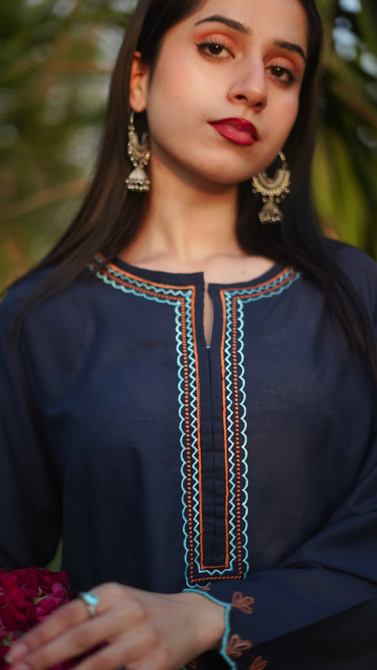 Amal 2-Piece Embroidered Lawn with Embroidered Trouser